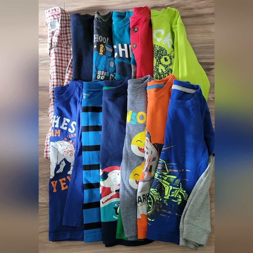 Boys 3T Long Sleeve Graphic Shirts Bundle